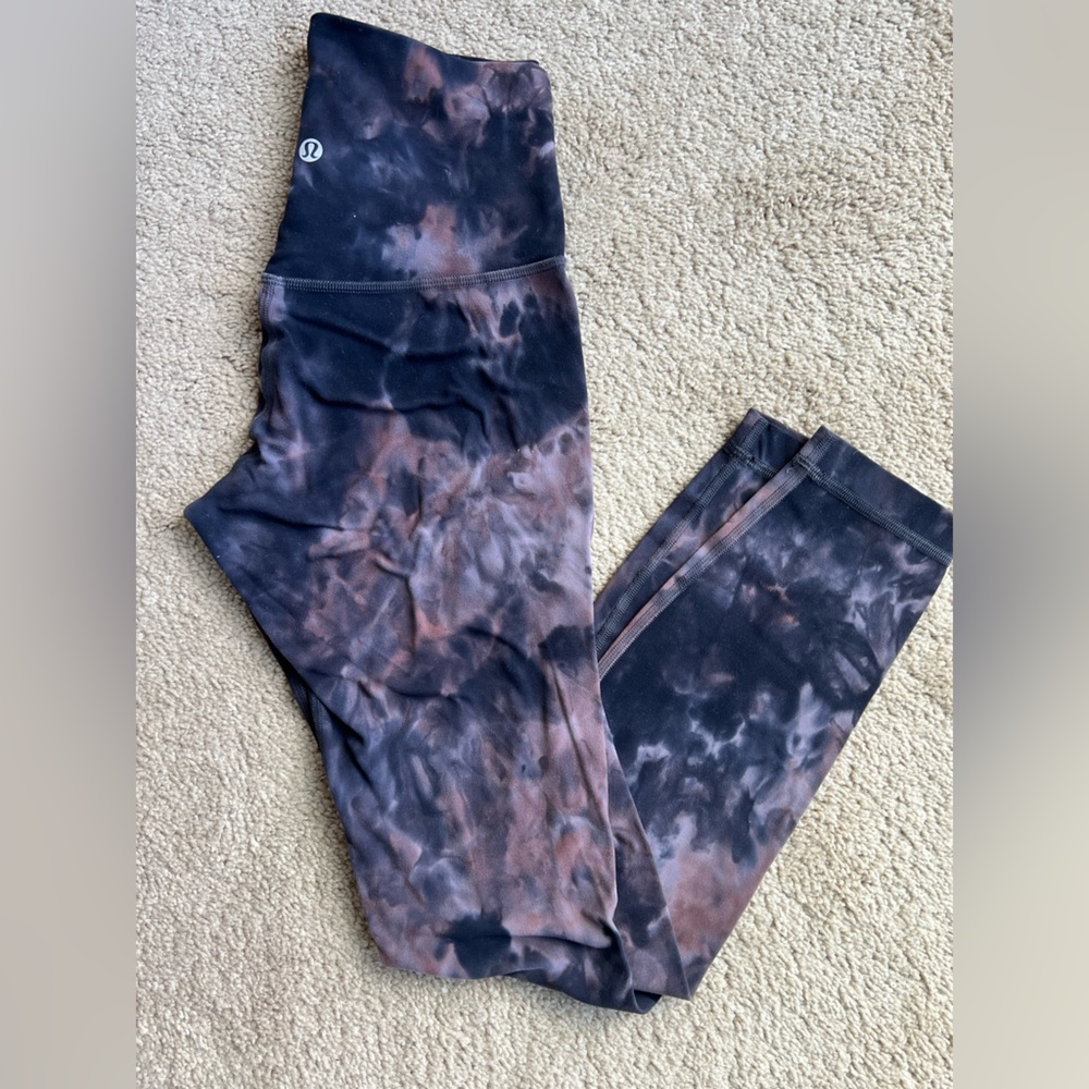 Lululemon Align Pant - size 4, purple tie dye